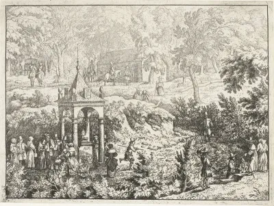 Gezicht op de bron van Geronstère