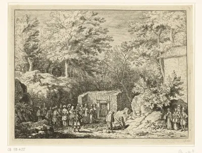Gezicht op de bron van Sauvenière