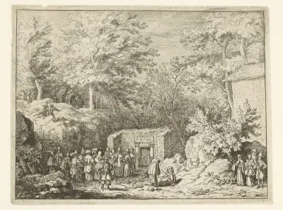 Gezicht op de bron van Sauvenière