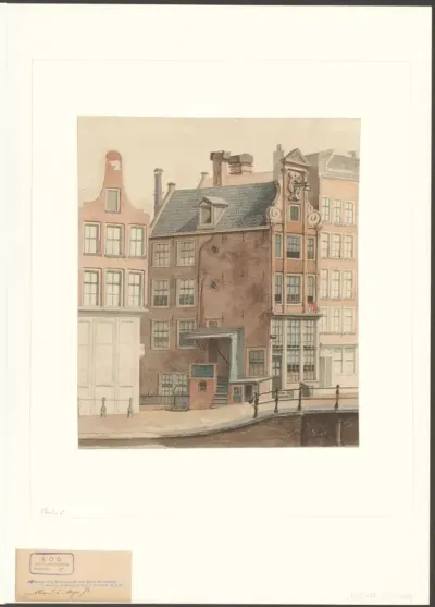 Gezicht op de Brouwersgracht, hoek Binnen Brouwersstraat