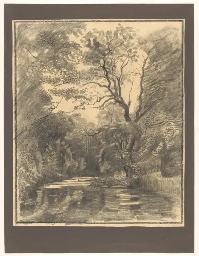 Gezicht op de Brouwerskolk bij Overveen