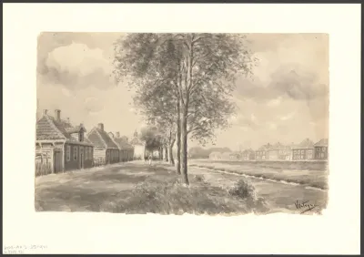 Gezicht op de Buiksloterdijk