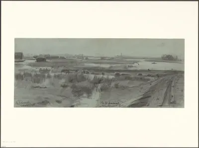 Gezicht op de Buitendijkse Buitenvelderse polder