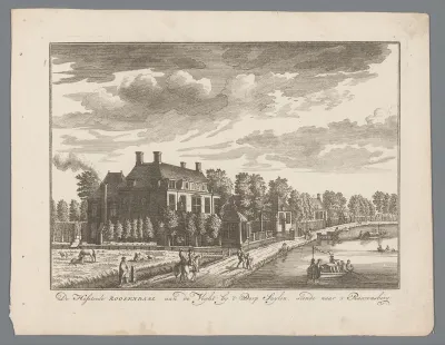 Gezicht op de buitenplaats Roosendaal, in Zuilen bij Utrecht