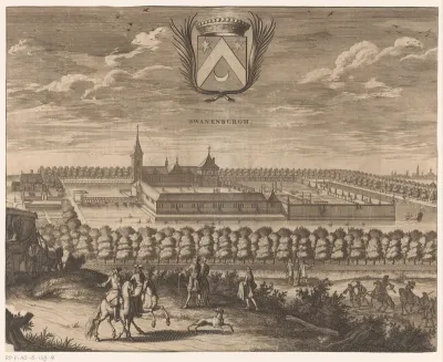 Gezicht op de buitenplaats Swanenburg