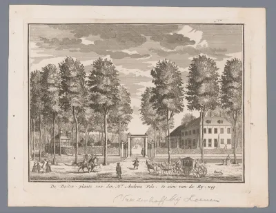 Gezicht op de buitenplaats Vreedenhoff
