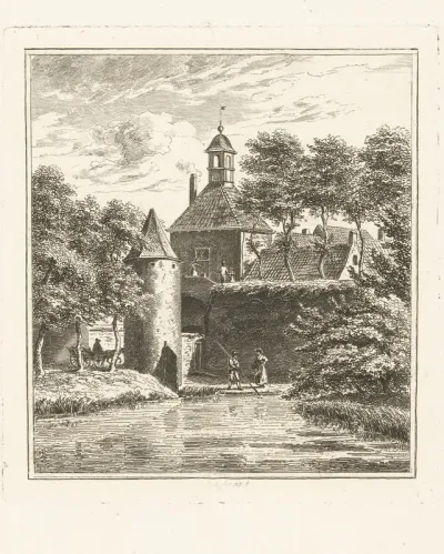 Gezicht op de Burense Poort te Tiel