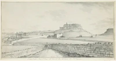 Gezicht op de Castello e Borgo San Giorgio op het eiland Gozo