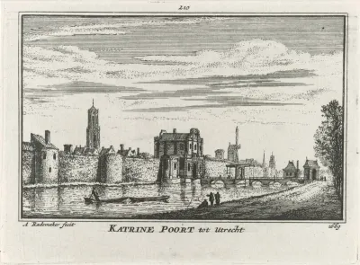 Gezicht op de Catharijnepoort te Utrecht, 1669