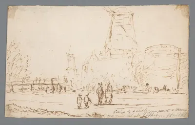 Gezicht op de Catharijnepoort te Utrecht