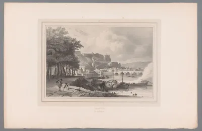 Gezicht op de citadel van Namen