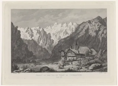 Gezicht op de Col du Géant