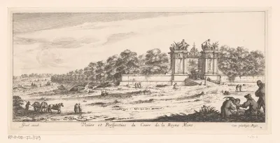 Gezicht op de Cours de la Reine