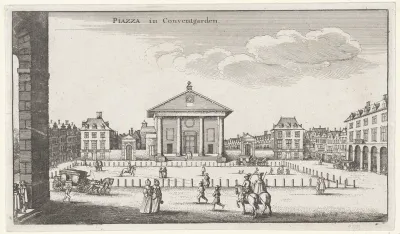 Gezicht op de Covent Garden in Londen
