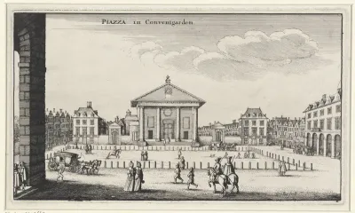 Gezicht op de Covent Garden in Londen