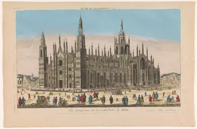 Gezicht op de Dom te Milaan