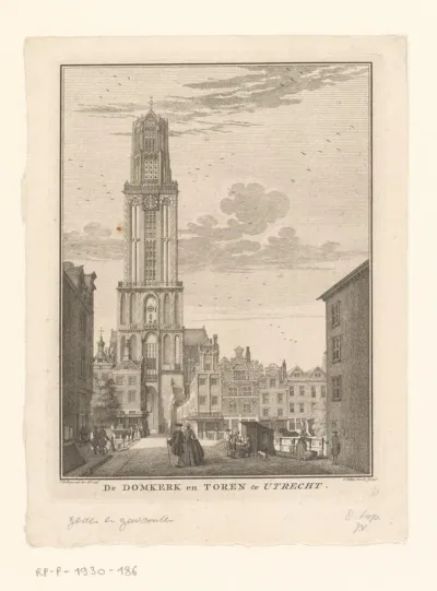 Gezicht op de Dom van Utrecht