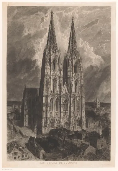 Gezicht op de Domkerk te Keulen