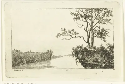 Gezicht op de Donau bij Lintz