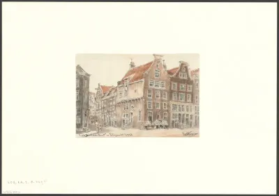 Gezicht op de Driehoekstraat en de Palmgracht