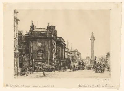 Gezicht op de Duke of York Column