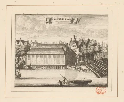 Gezicht op de Eilandskerk te Amsterdam