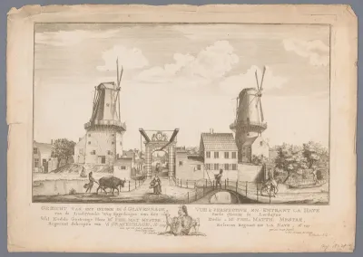 Gezicht op de entree van Den Haag, vanaf de Loosduinseweg