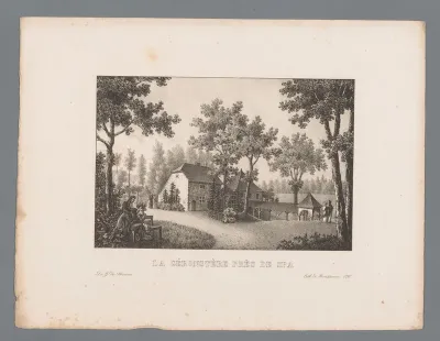Gezicht op de Géronstèrebron bij Spa