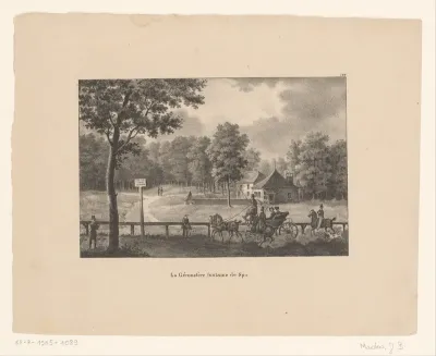 Gezicht op de Géronstèrebron nabij Spa
