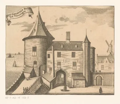 Gezicht op de Gevangentoren te Vlissingen