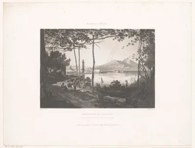 Gezicht op de Golf van Napels, vanaf Posillipo