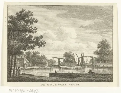 Gezicht op de Gouwsluis