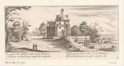 Gezicht op de grot van Meudon