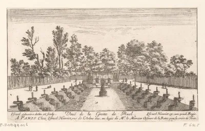 Gezicht op de grot van Rueil