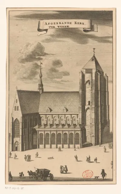 Gezicht op de Grote Kerk te Veere