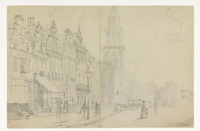 Gezicht op de Grote Markt in Groningen