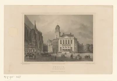 Gezicht op de Grote Markt in Zwolle
