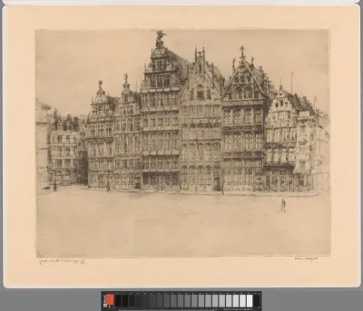 Gezicht op de Grote Markt te Antwerpen