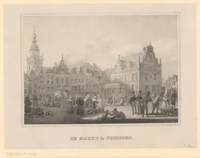 Gezicht op de Grote Markt van Nijmegen