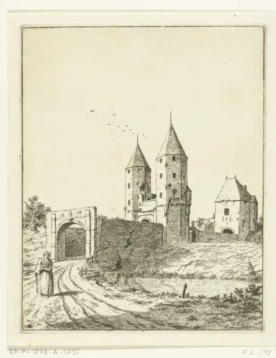 Gezicht op de Gruitpoort te Doetinchem