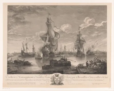 Gezicht op de haven van Brugge