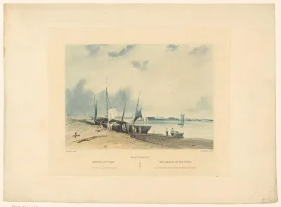 Gezicht op de haven van Grevelingen