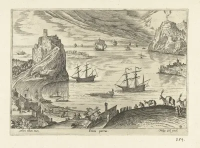 Gezicht op de haven van Lerici