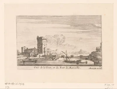 Gezicht op de haven van Marseille