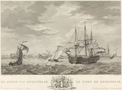 Gezicht op de haven van Medemblik