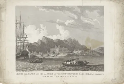 Gezicht op de haven van Rio de Janeiro