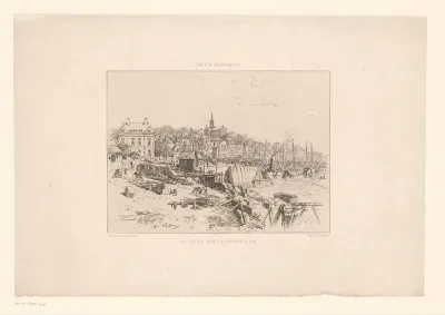 Gezicht op de haven van Trouville