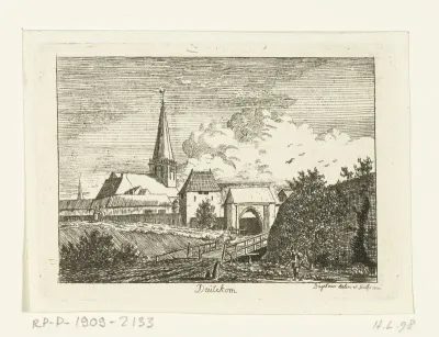 Gezicht op de Heezenpoort in Doetinchem