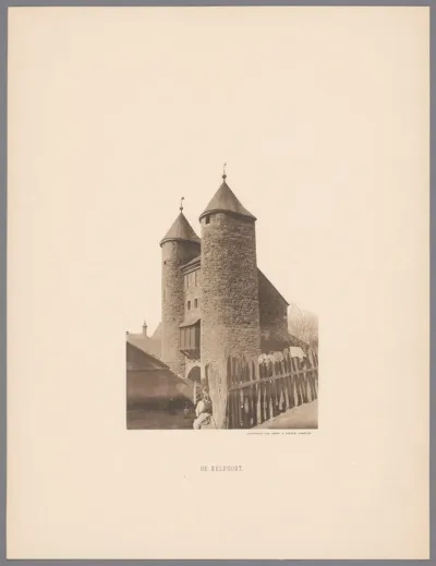 Gezicht op de Helpoort te Maastricht