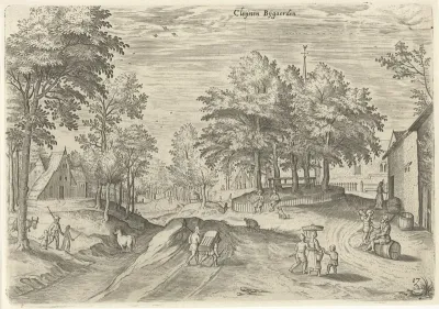 Gezicht op de herberg Klein Bijgaarden